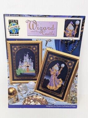 Cross Stitch Pattern Wizards and His Castle Fantasy